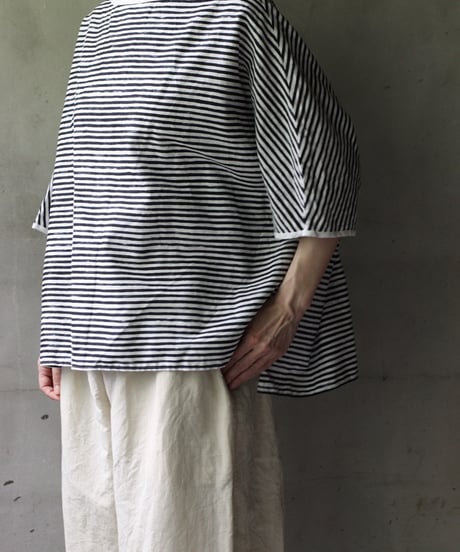 cavane キャヴァネ / Tunic half-sleeve Cotton/Linen100シャツ / ca-25080