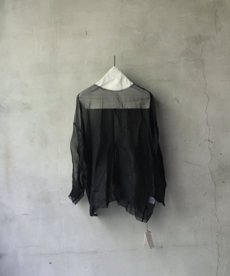 SCHA シャー/ Round Neck Open Back Volume Top " OE "-ORGANZA- / Sc-23004 ( Art#1583)