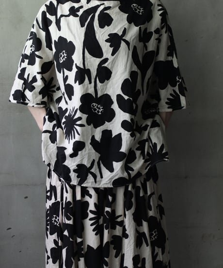 cavane キャヴァネ / Tunic half-sleeve Cotton/Linen100シャツ / ca-25080