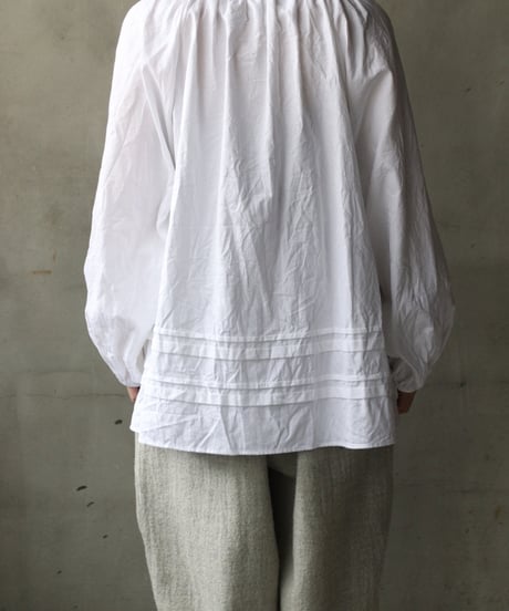 cavane キャヴァネ / Raglan puff-sleeve blouse Jacquardブラウス / ca-26021