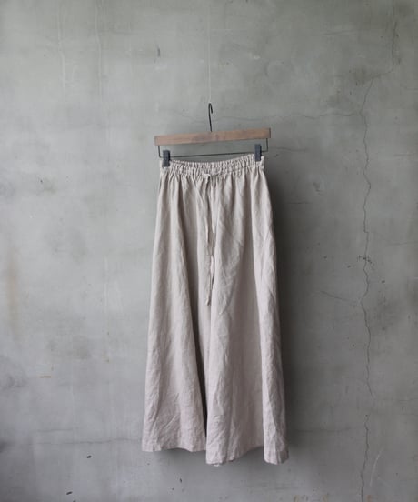 cavane キャヴァネ / Wide Petti Pants Linenパンツ/ca-25092