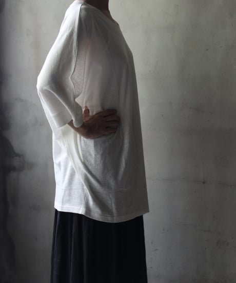 cavane キャヴァネ / Round-Neck dolman Tシャツ / ca-24110A