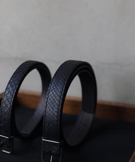 cavane キャヴァネ / #18Python Leather Beltベルト / ca-23500