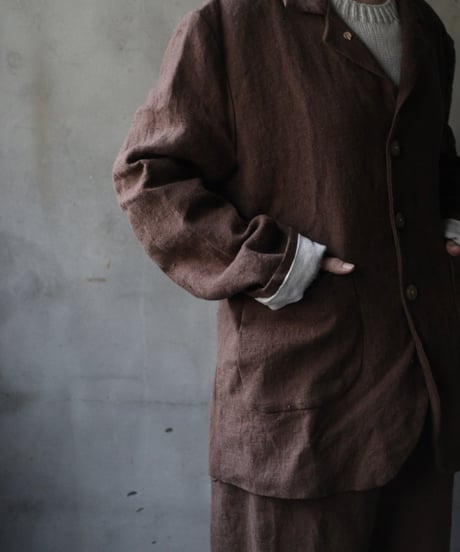 der antagonist デ アンタゴニスト / Belgian linen locksmith jacketジャケット /J30BLTB23/24