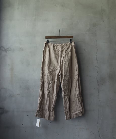 SCHA シャー/ Deep Pockets Wide Leg Pants Long-flannel-COTTON/CASHMERE-/Sc-24020 ( Art#1838)