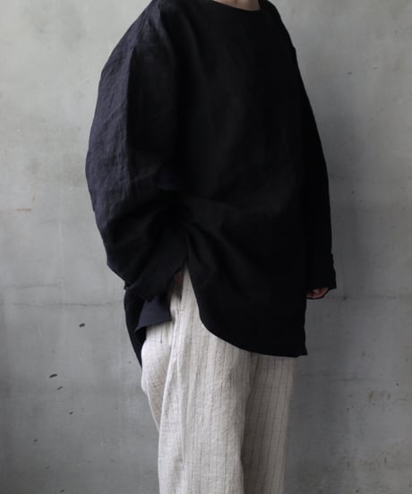 klauseクロイゼ / Sun-dried Linen C.S Shirt Middle Lengthシャツ/ kla-25012