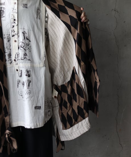 ALEKSANDR MANAMISアレクサンダーマナミ/ WRAP JACKET HARLEQUINジャケット / am-25002