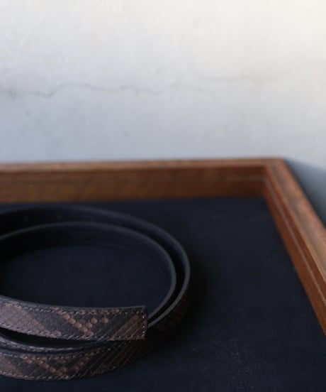 cavane キャヴァネ / #18Python Leather Beltベルト / ca-23503