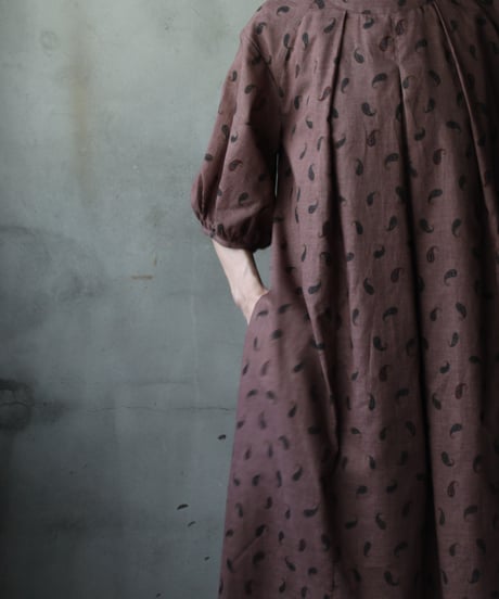cavane キャヴァネ / Over Tuck Paisley Dressワンピース / ca-25125