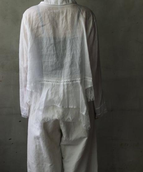 NATIVE VILLAGE ネイティブヴィレッジ /No.03/ peacefulness平穏 ロングスリーブレースブラウス/ na-25022