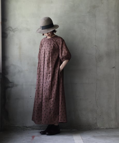 cavane キャヴァネ / Over Tuck Paisley Dressワンピース / ca-25125