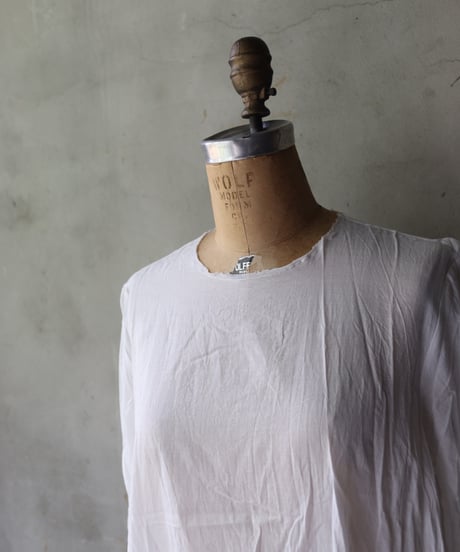 SCHA シャー/ Round Neck Long Sleeve Dress Medium Long "12B-OE" / Sc-24007 ( Art#1721)