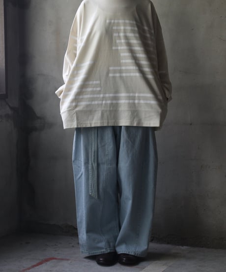 Dulcamaraドゥルカマラ / グリッチボーダーロンT UNISEX / dl-24015(D224-T1187)