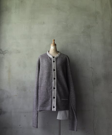 KLASICA クラシカ / Cleric 2tone Cardigan " BLACK DOG BOLD "カーディガン / kl-25028
