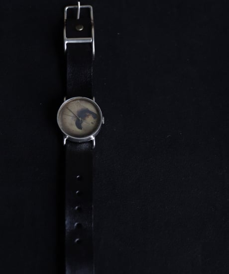cavane Accessories / Silver925 Leather bangle watch" CIRCLE " 時計 / ca-25900