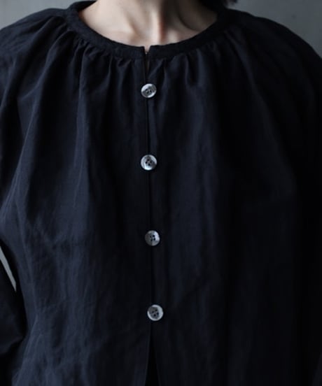 cavane キャヴァネ / Balloon sleeve over-shirt Linen&Cotton100ブラウス/ ca-26032