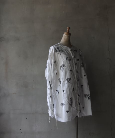 Cavalier Meiko Takahashi / Collarless garden shirt #39/ Me-23007