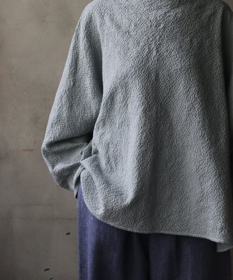 cavane キャヴァネ / Tunic long-sleeve Cotton&Woolシャツ / ca-25152