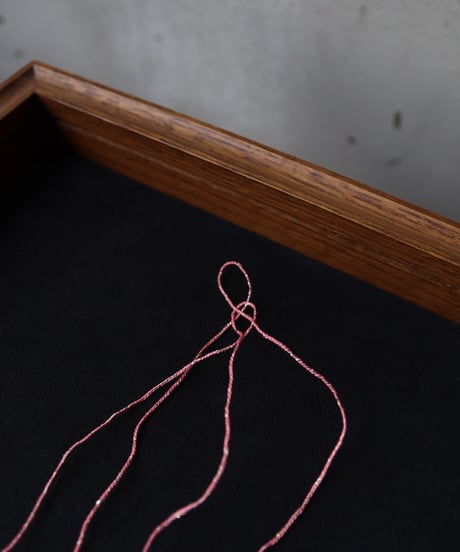 Antonia Rossi (Antomoon)/ Embroidered Square Heart Necklaceネックレス / An-25002