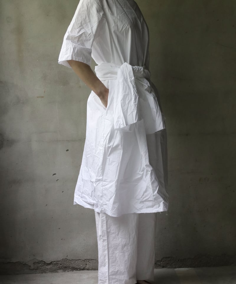 SCHA シャー/ Round Neck Elbow-lenght Sleeve Dress ...