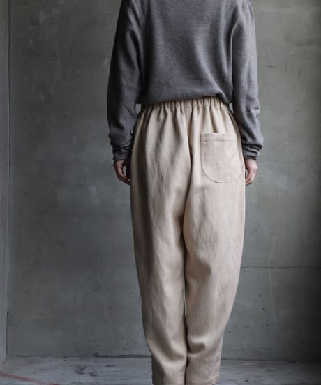 cavane キャヴァネ / Wool & Linen Wide easy-pantsパンツ/ca-24239