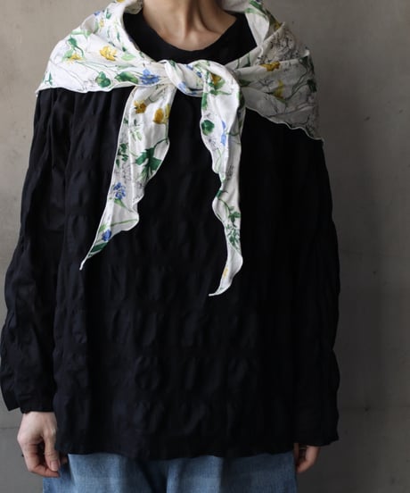 cavane キャヴァネ / Limited Scarf with tassel linen100スカーフ / ca-26041