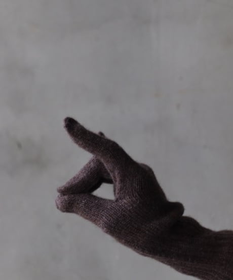 William Bruntonウィリアムブラントン / Cashmere Long Rib Cuff Gloves 手袋 / Wi-25001