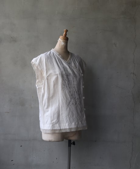 NATIVE VILLAGE ネイティブヴィレッジ / No.6/ Quiet forest tree 刺繍ベスト/ na-25015