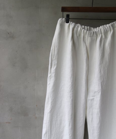 klauseクロイゼ / Belarus linen Loose Fitting Tapered Trousers"Wide"no2 (綾織/中厚手）/ kla-24012