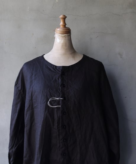 KLASICA クラシカ / Split Raglan Collar Less Shirts "SH-044"-BGシャツ / kl-25004