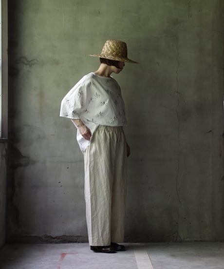 cavane キャヴァネ / Tunic half-sleeve Cotton/Linen100シャツ / ca-25082
