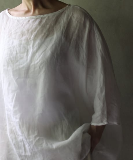 cavane キャヴァネ / Tunic half-sleeve Linen100シャツ / ca-25078