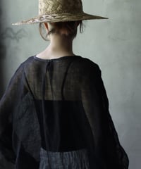 cavane キャヴァネ / Tunic long-sleeve Linen100シャツ / ca-25110