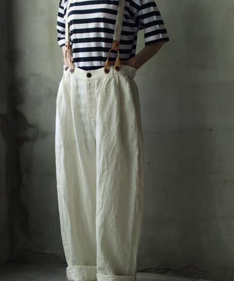 cavane キャヴァネ / Over-Tuck pants with suspenderパンツ / ca-26080
