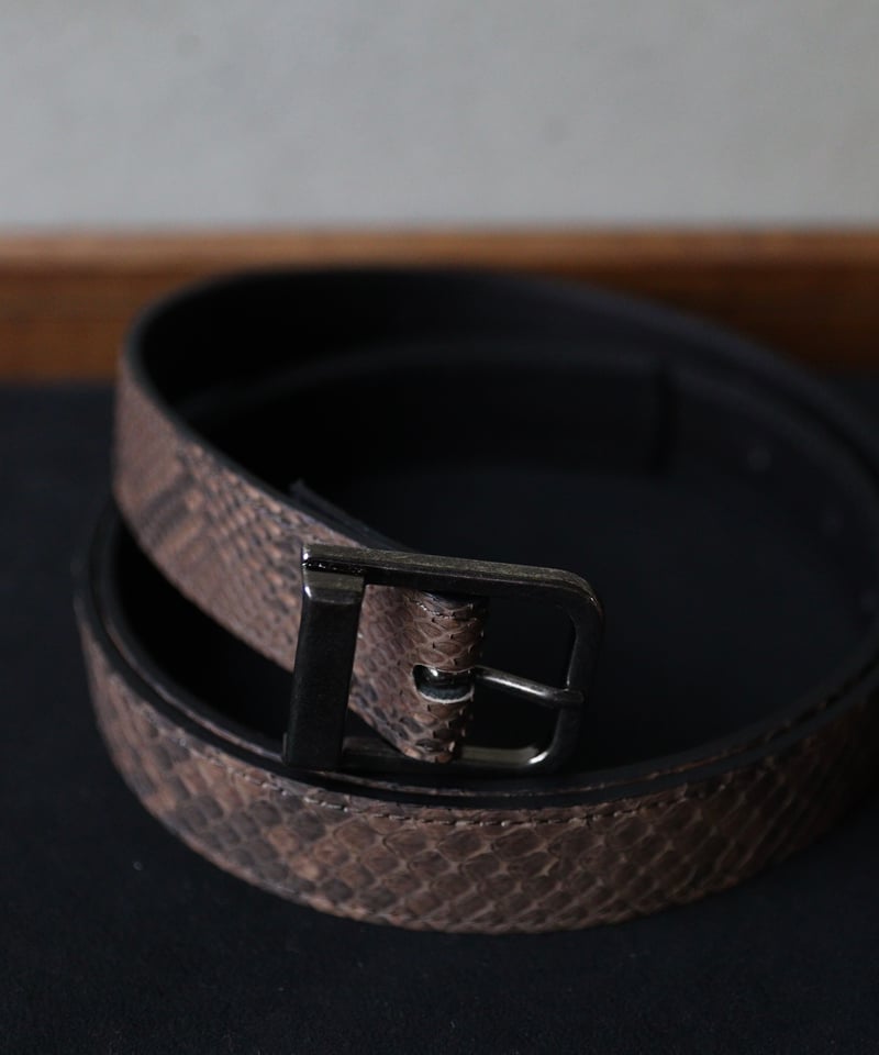cavane キャヴァネ / #24Python Leather Beltベルト / ca-2