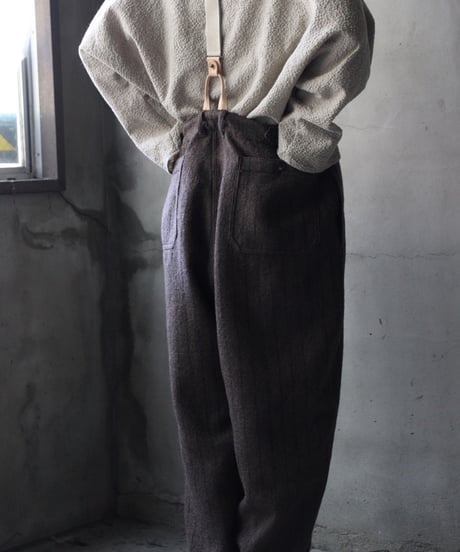 キャヴァネ cavane リネン ブラウス ベージュ F 長袖 麻(リネン)100