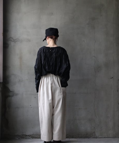 cavane キャヴァネ / St-Wide TrousersⅡ Cotton&Linenパンツ/ ca-26046