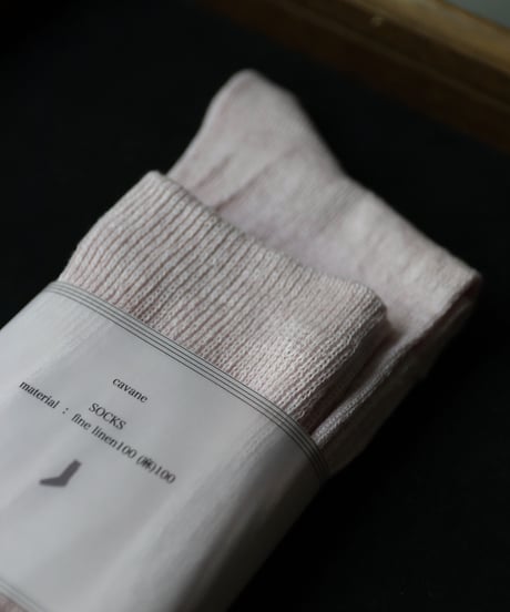 cavane キャヴァネ / Linen socksリネンソックス / ca-22804