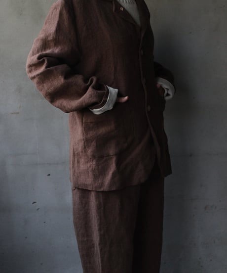 der antagonist デ アンタゴニスト / Belgian linen locksmith jacketジャケット /J30BLTB23/24