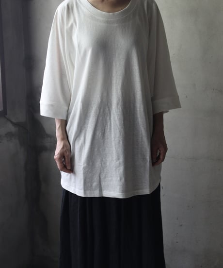 cavane キャヴァネ / Round-Neck dolman Tシャツ / ca-24110A
