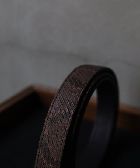 cavane キャヴァネ / #24Python Leather Beltベルト / ca-23504