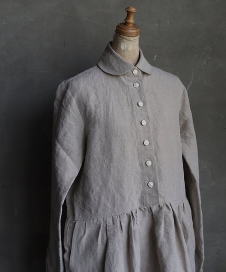 der antagonist デ アンタゴニスト / Button front Dress Linenワンピース  / D8BLEC24/25