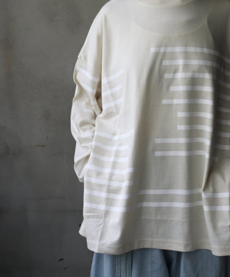 Dulcamaraドゥルカマラ / グリッチボーダーロンT UNISEX / dl-24015(D224-T1187)