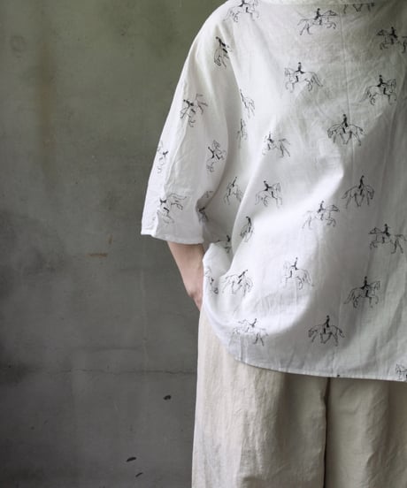 cavane キャヴァネ / Tunic half-sleeve Cotton/Linen100シャツ / ca-25082