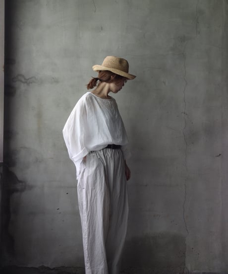cavane キャヴァネ / Tunic long-sleeve Linen100シャツ / ca-26087