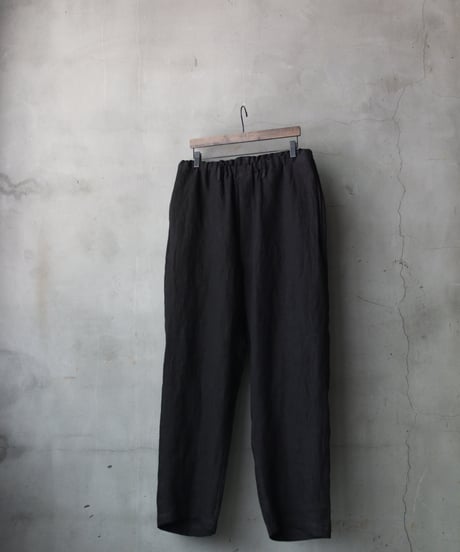 klauseクロイゼ / 天日干し綾Twill Linen Loose Fitting Tapered Wide 2 / kla-26032