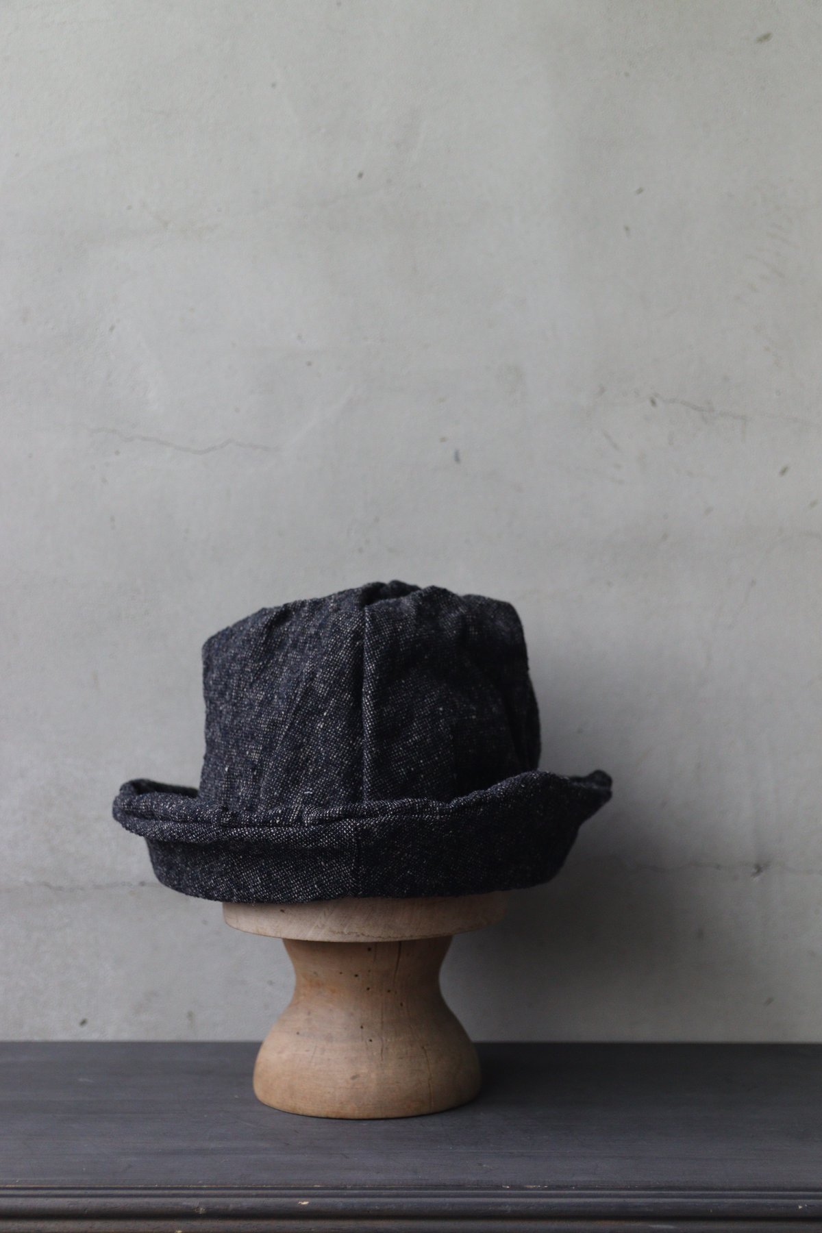 REINHARD PLANK 黒 フェルトハット　wax加工　レナード　プランク 正規通販】REINHARD PLANK SPAVENTA LAPIN SB NAVY レナードプランク