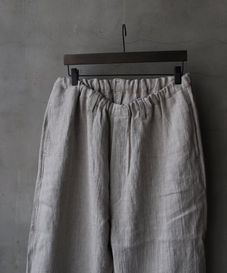 klauseクロイゼ / Belarus Linen綾織/中厚手Loose Fitting Tapered Wide 2 / kla-26006