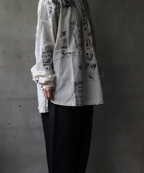 ALEKSANDR MANAMISアレクサンダーマナミ/ LES CREATURES TONGUE SHIRT ORNAMENTシャツ / am-25003