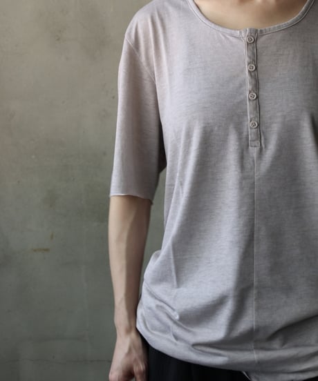 daubドーブ / HENLEY NECK T-SHIRT CENTRAL SEAM Tシャツ / da-25011